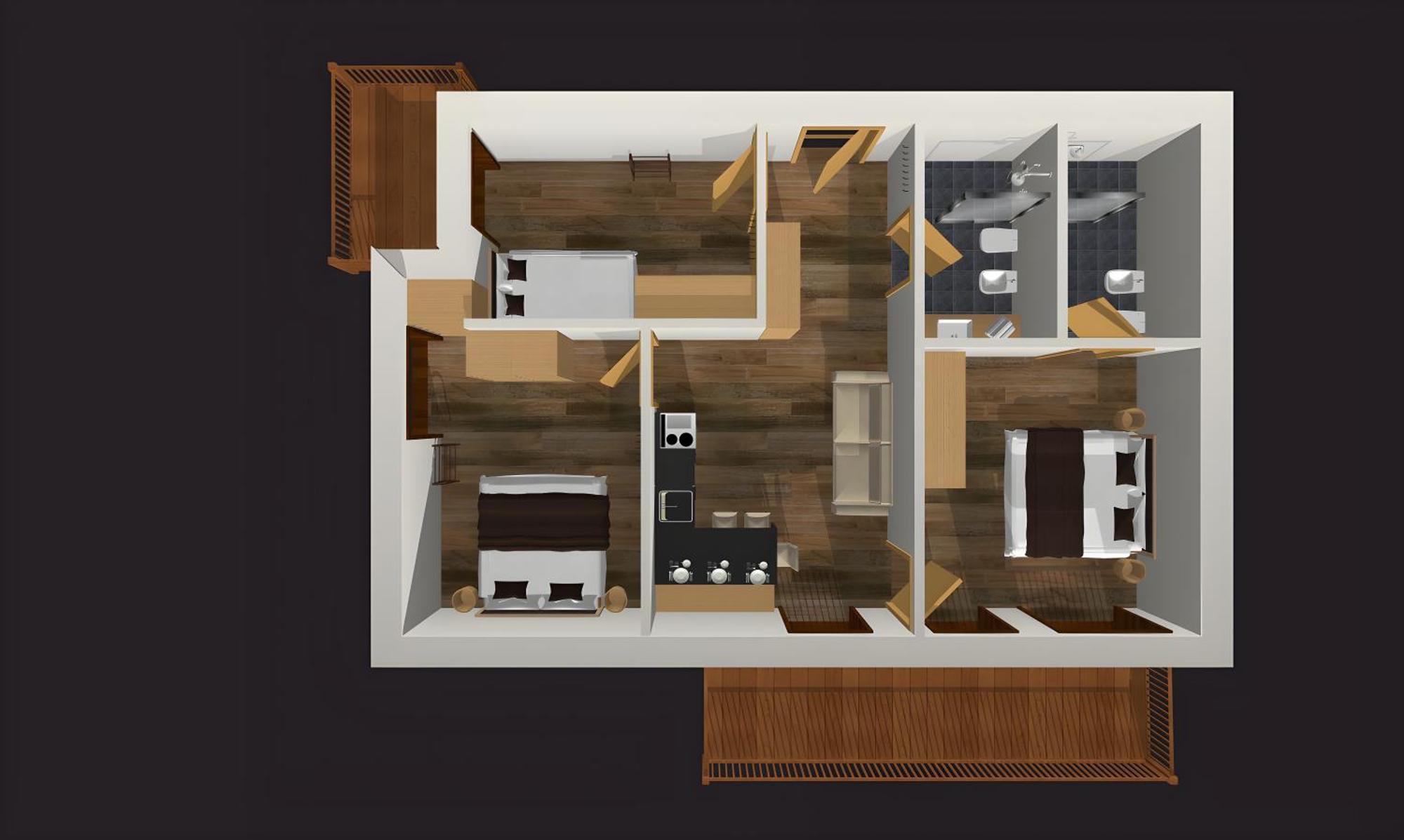 Appartement- Und Wellnesshotel Winkler 팔제스 객실 사진